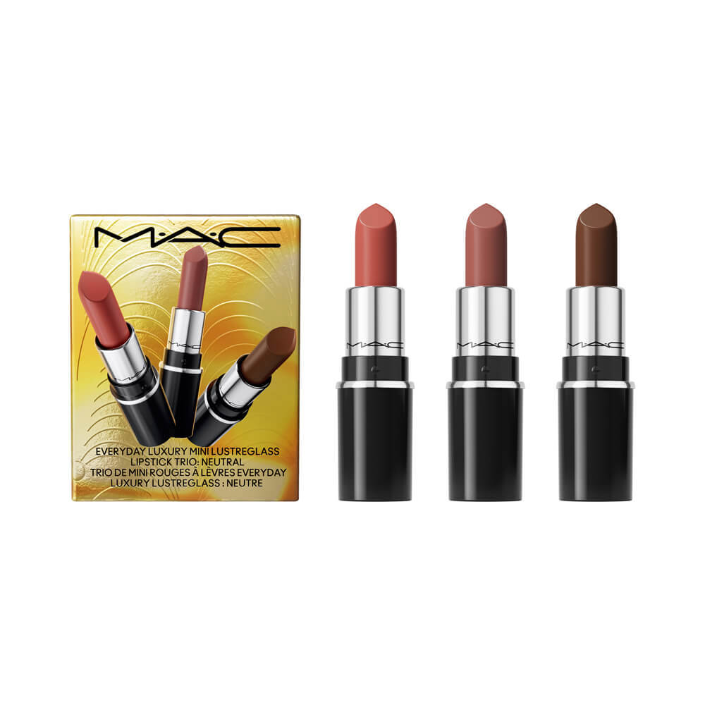 MAC Everyday Mini Lustreglass Lipstick Trio